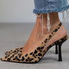 LEOPARD SLINGBACK HEELS