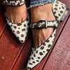 STUDDED MARY JANE FLATS