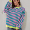 Roxanne | Oversized Striped Sweatshirt