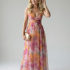 Giselle | Floral Chiffon Maxi Dress