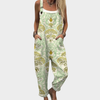 Comfortable Printed Overalls