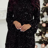 Bonnie | Long Sleeve Sequin Bodycon Dress