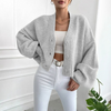 Lumit | Cropped Balloon Sleeve Cardigan