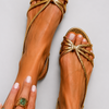 Ginevra | Golden Strap Sandals