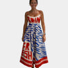 Abélia | Robe midi à motif