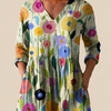 Remi | Longline Blouse with Statement Print