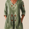Blair | Longline Blouse with Statement Print