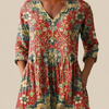 Wren | Longline Blouse with Statement Print