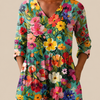 Keira | Longline Blouse with Statement Print