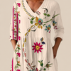 Aria | Longline Blouse with Statement Print
