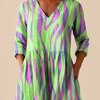 Mira | Longline Blouse with Statement Print
