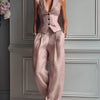 Selmira™ | Elegant Two-Piece Set with V-Neckline & Button Detail