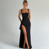 Marilyn | Open Back Slip Maxi Dress
