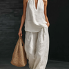 Leslie | Sleeveless V-Neck Blouse