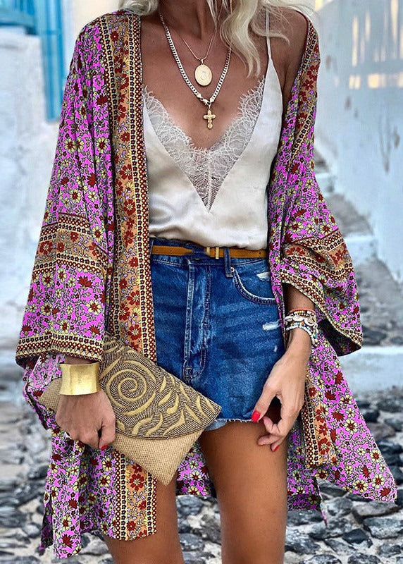 Zola™ | Bohemian Flowy Midi Cardigan
