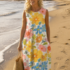 Ella™ Pastel Floral Midi Dress